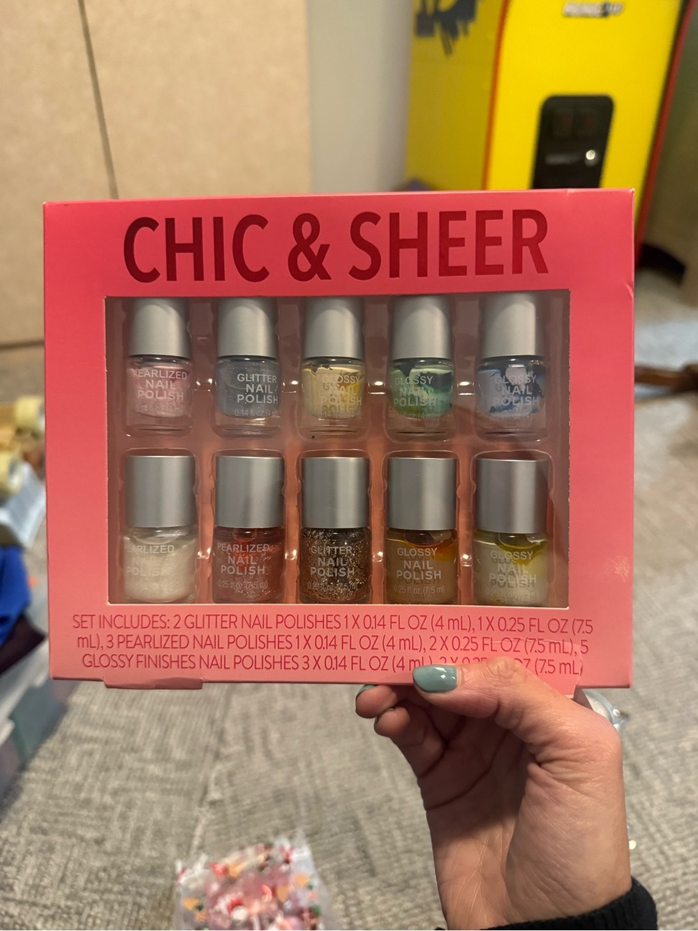 CHIC & SHEER Mini Nail Polish Set - Multi Pink & Pastel Shades